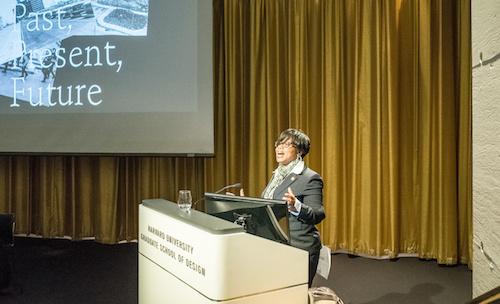 March 30, 2016 -- KEYNOTE PANEL: "Voices and Visions Of St. Louis: Past, Present, Future". Held at Piper Auditorium, Gund Hall, 48 Quincy Street, Cambridge, on Wednesday, March 30, 2016. Introductory remarks: MOHSEN MOSTAFAVI, dean and Alexander and Victoria Wiley Professor of Design, Harvard GSD Moderator: DIANE DAVIS, chair of the Department of Urban Planning and Design, Harvard GSD Panelists: JAMILAH NASHEED, Missouri State Senator ; JOSEPH HEATHCOTT, The New School/ Parsons School of Design