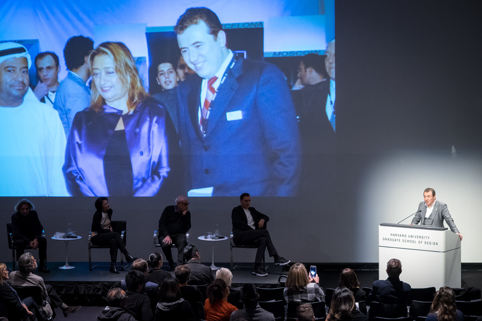 Image from Patrik Schumacher, Elia Zenghelis, Xin Zhang, “Zaha Hadid: A Celebration” event