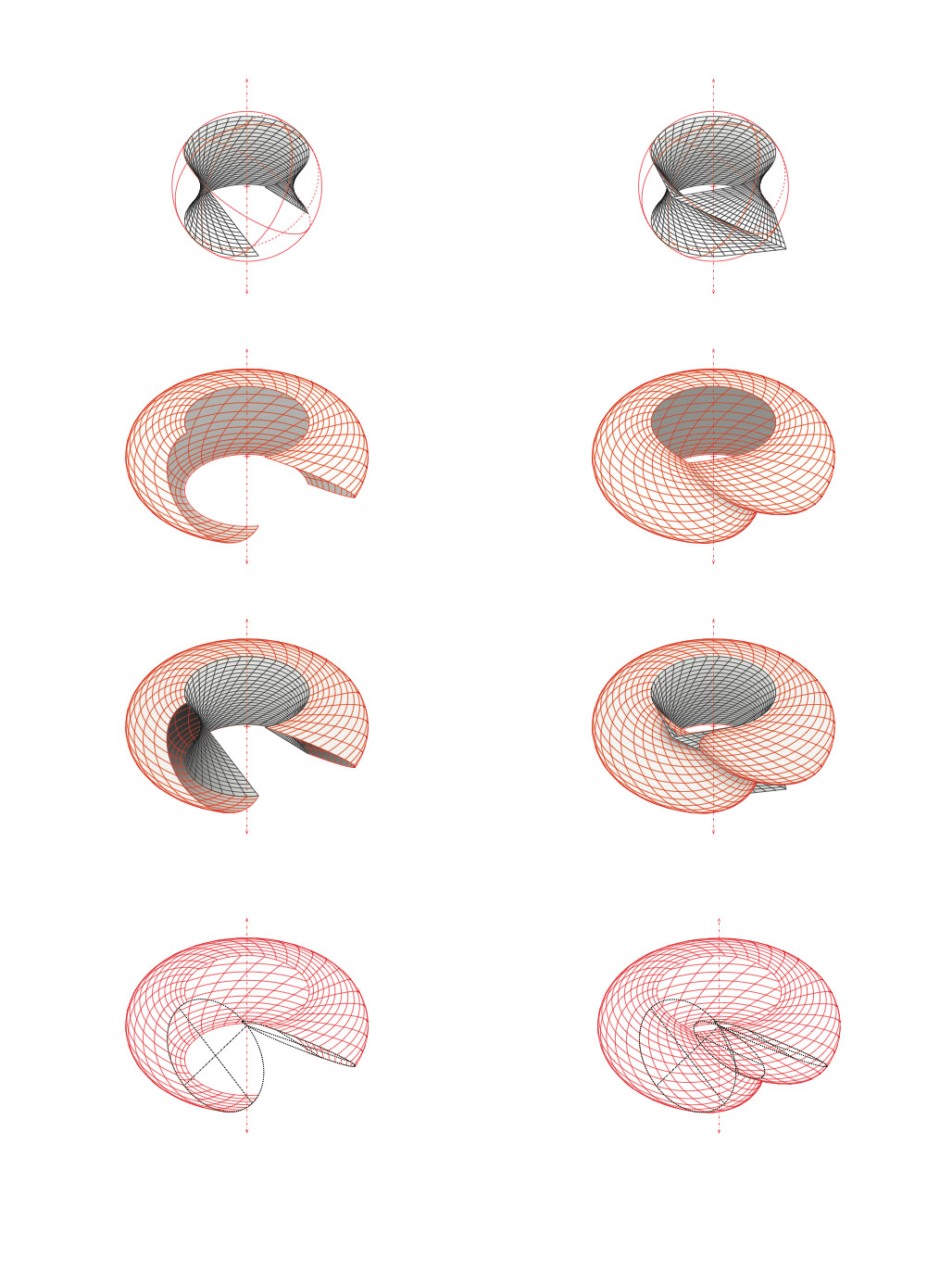 Rendering: inversions, doubly-ruled and toroidal surfaces