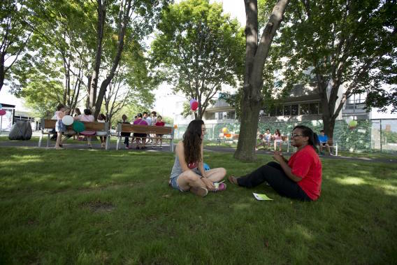 Photo of the Grove after its Summer 2014 opening. Photo by Rose Lincoln/Harvard Photographer