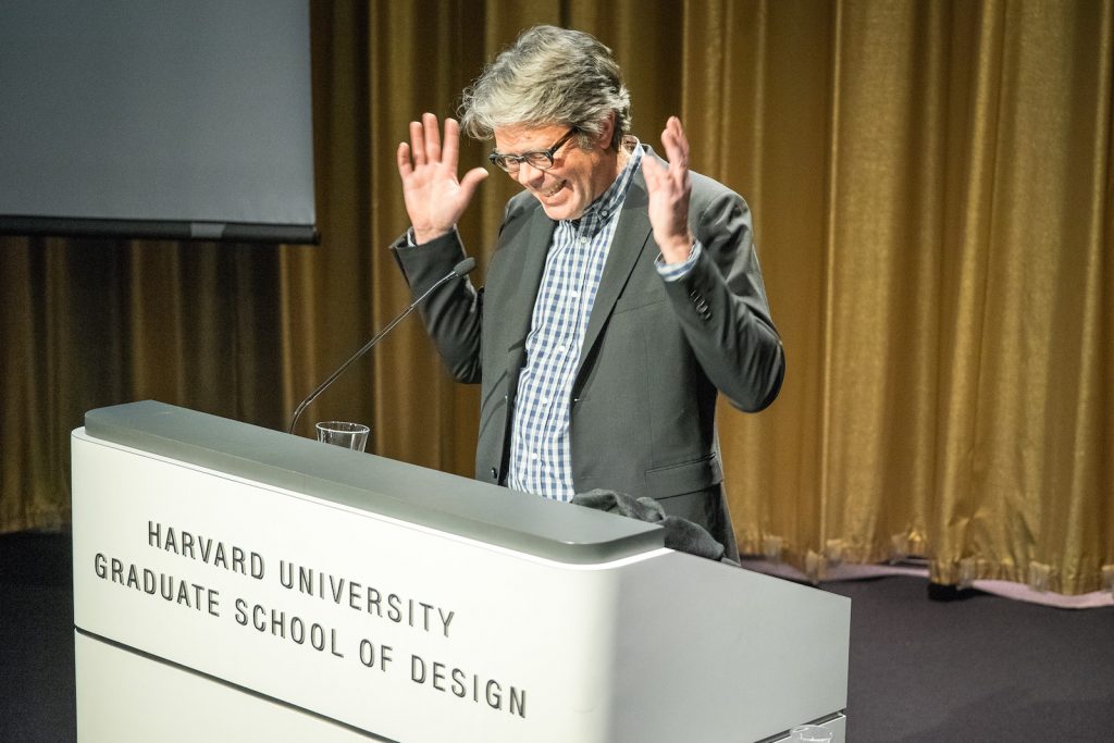 Jonathan Franzen speaks at the Harvard Graduate School of Design, April 18, 2017