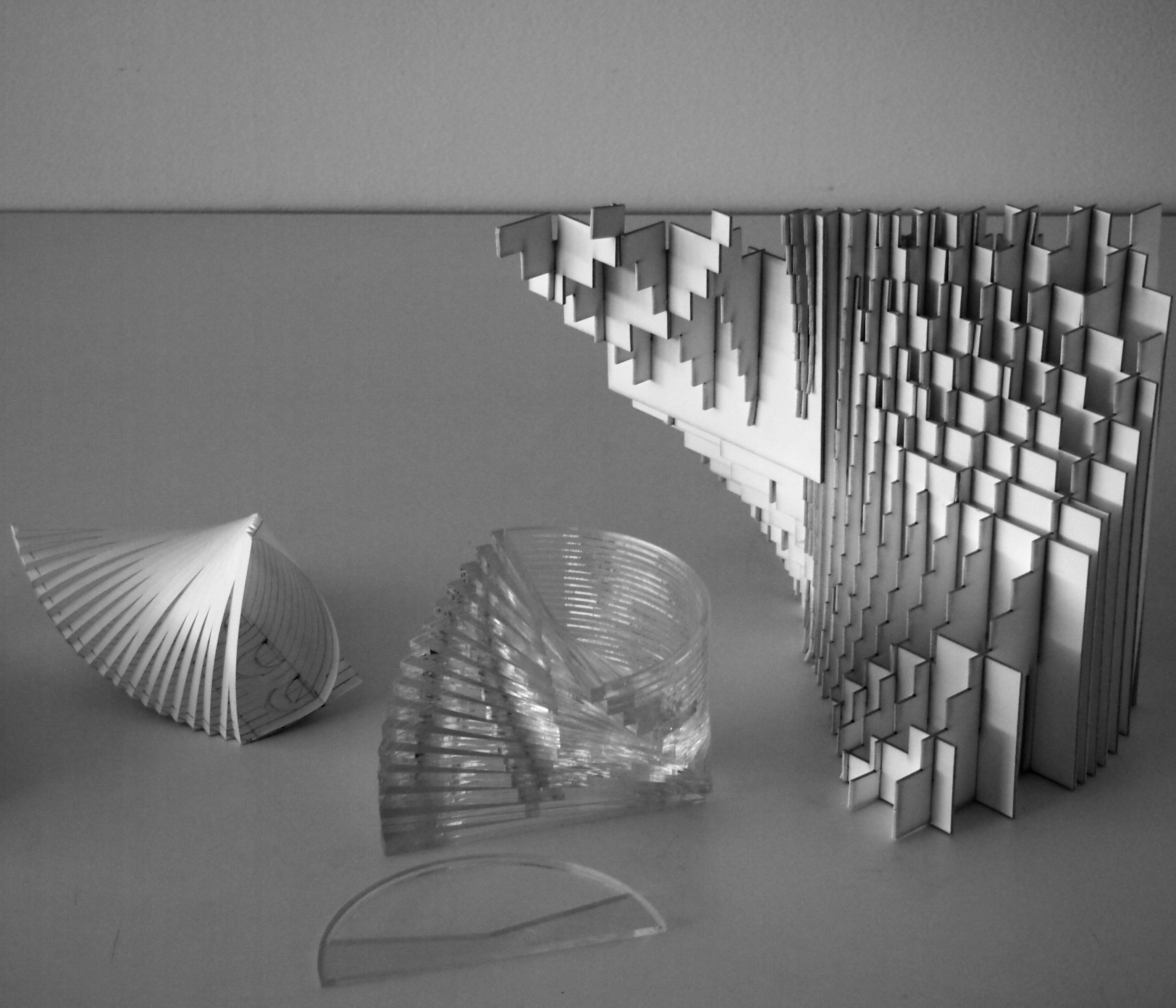 Transformational model series by Morgan Spaulding, spring 2017 HAA 96A Transformations Studio