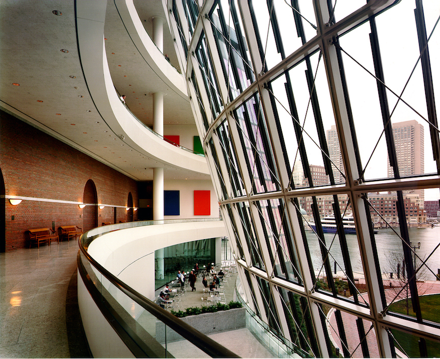 The John Joseph Moakley United States Courthouse by Architect, Harry Cobb. Located in Boston, MA. Photo credit: S. Rosenthal.