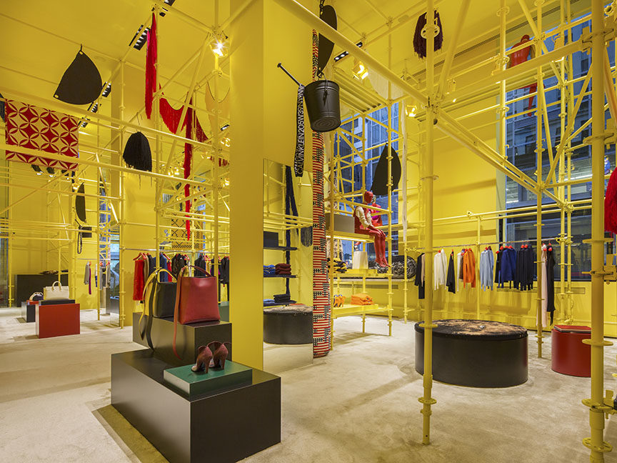 Raf Simons and Sterling Ruby store design collaboration for Calvin Klein. Located on Madison Avenue.