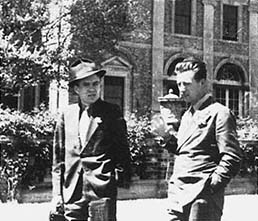James Rose (right) and classmate Garrett Eckbo (MLA ’38) on a student excursion, 1937. Courtesy Arline Eckbo via “Garrett Eckbo: Modern Landscapes for Living” University of California Press. 