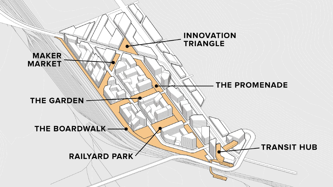 Proposal for "Port District Interbay: Seattle," first-place winner in the GSD's 2018 Plimpton-Poorvu Design Prize