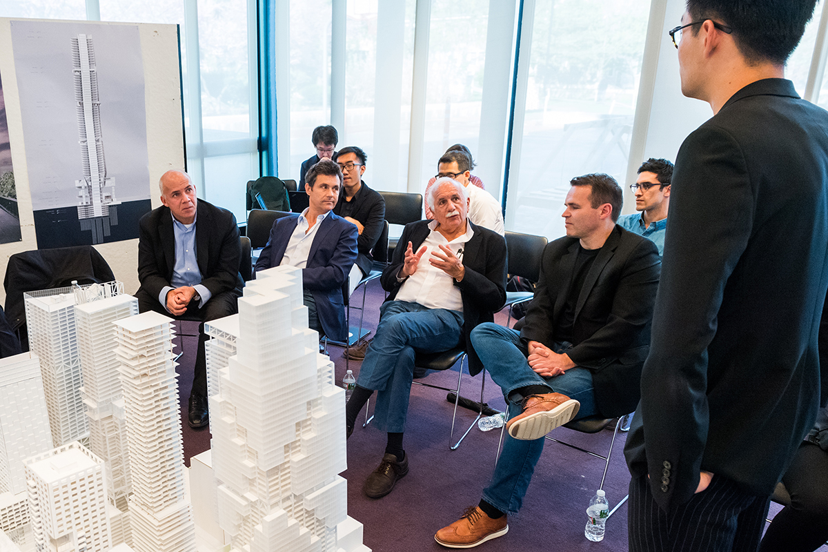Men sit on design jury.