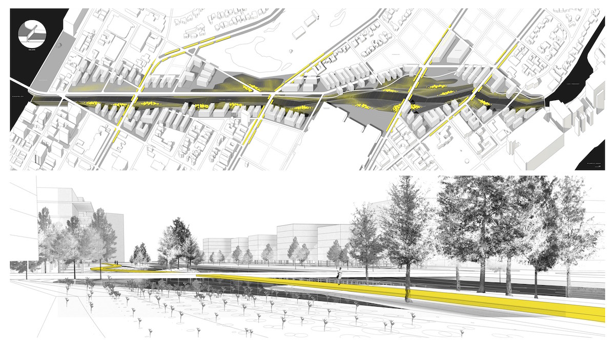 Axonometric plan and perspective