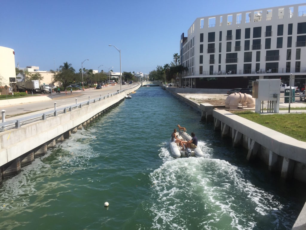 The 17th street bridge crossing of Collins Canal