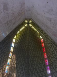 Interior stained glass of Cathedral of Saint Mary of the Assumption