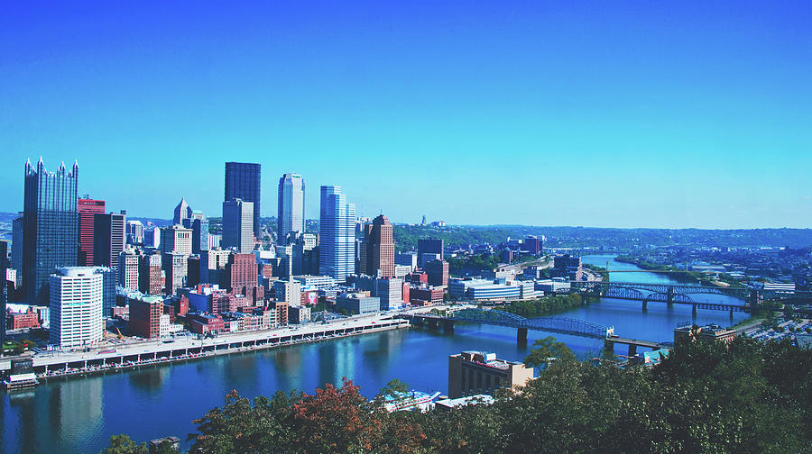 Pittsburgh skyline stock