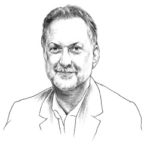 Illustrated portrait of Michael Sorkin