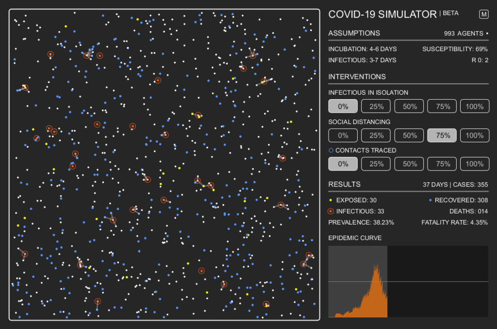 Michael De St. Aubin's virus simulator