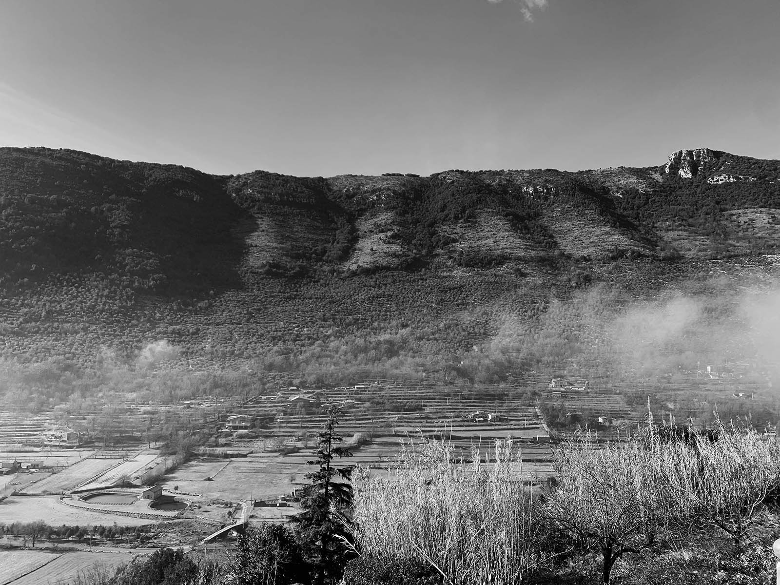 A Overview of Vallecorsa as Seen From The Medieval Town Settled on a Low Promontory of the Ausoni Hills