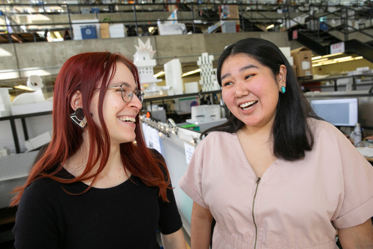 Photo of Native American students at the Harvard Graduate School of Design