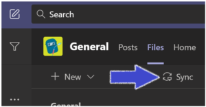 Sync files in Teams