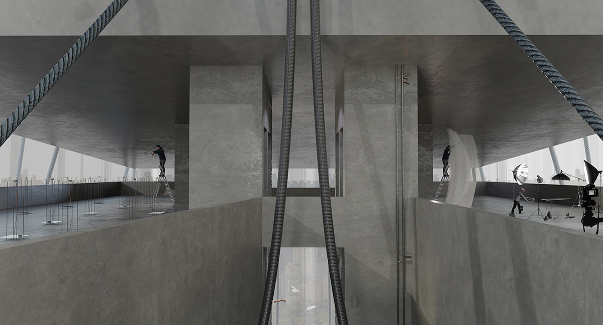 Rendering of building interior