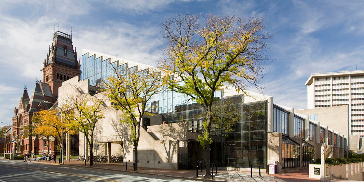 Gund Hall in the fall