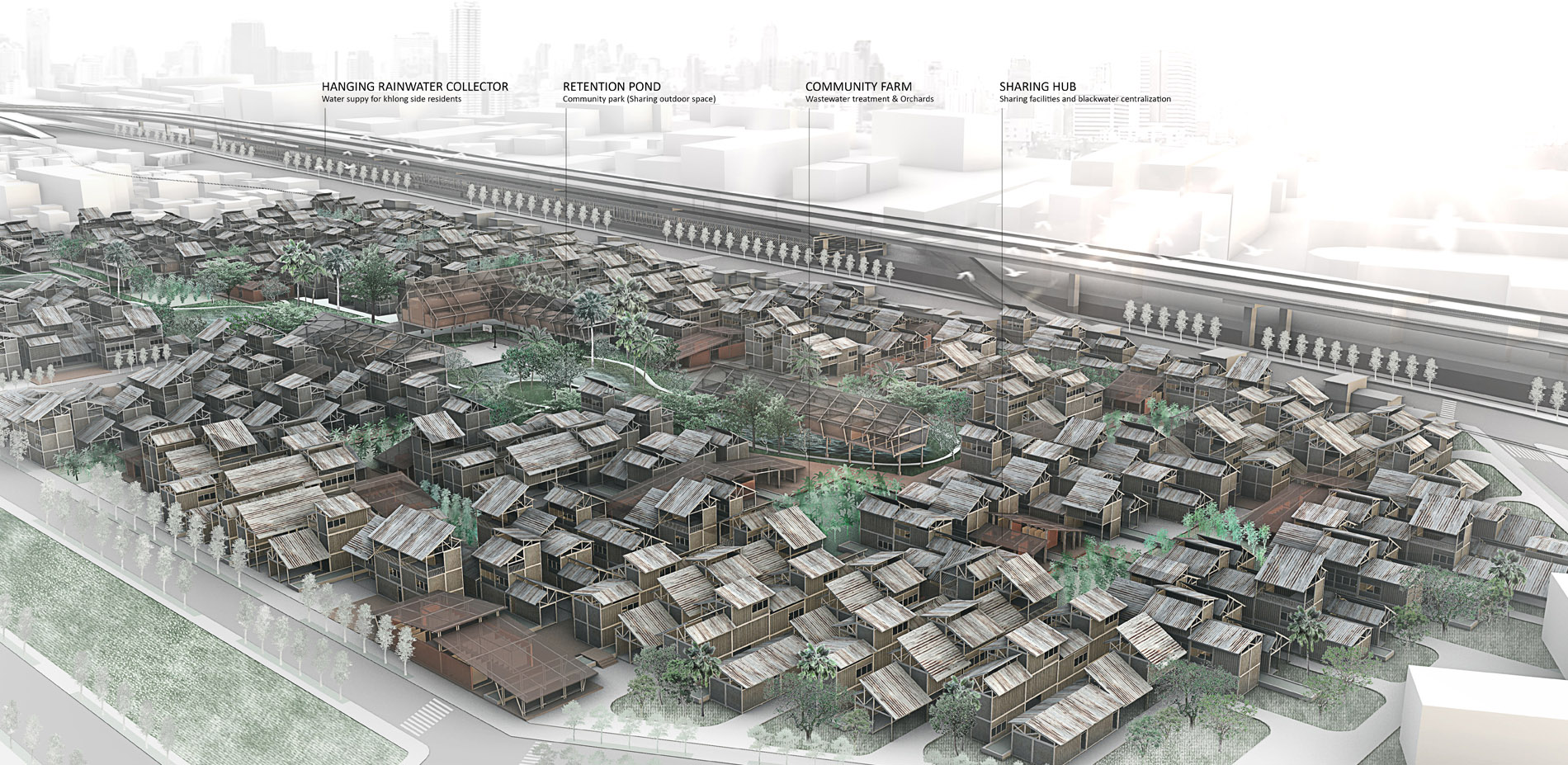 Axonometric view of community