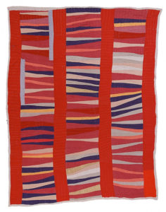 Jessie Pettway, Bars and String-Pieced Columns (1955), Fine Arts Museums of San Francisco