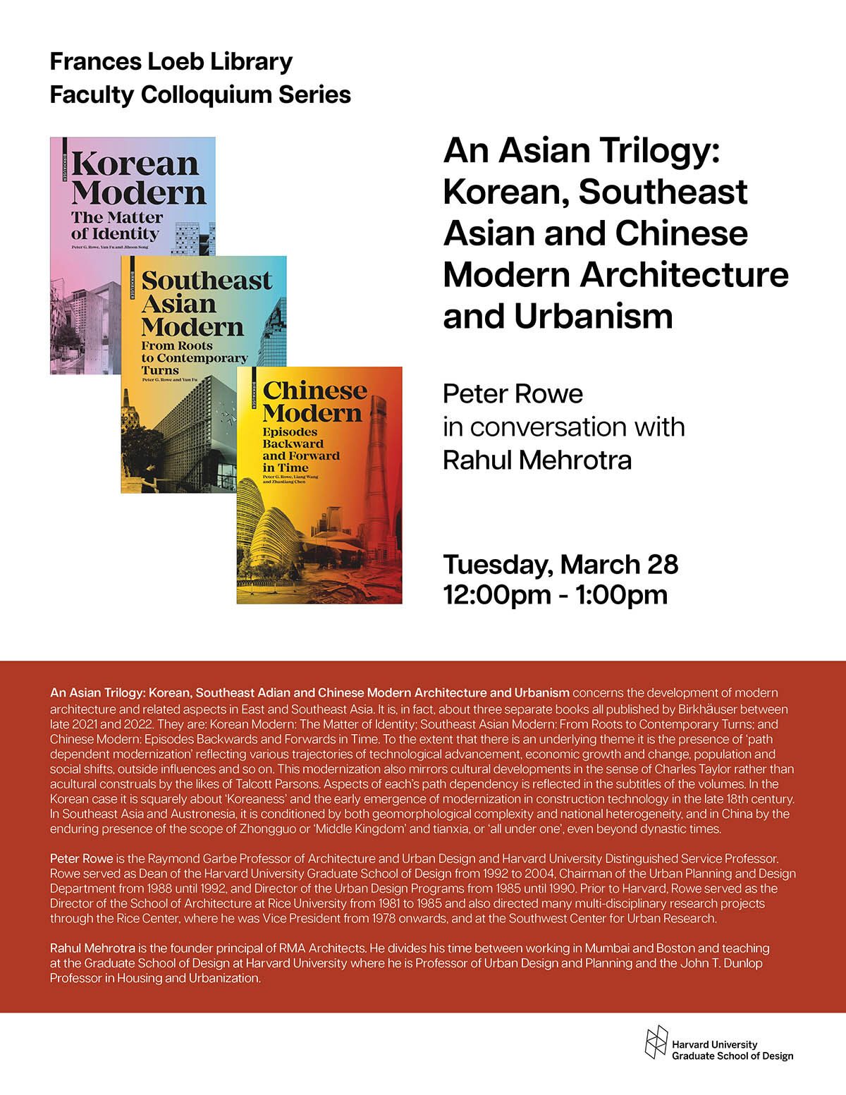 Poster for the upcoming Faculty Colloquium series event.