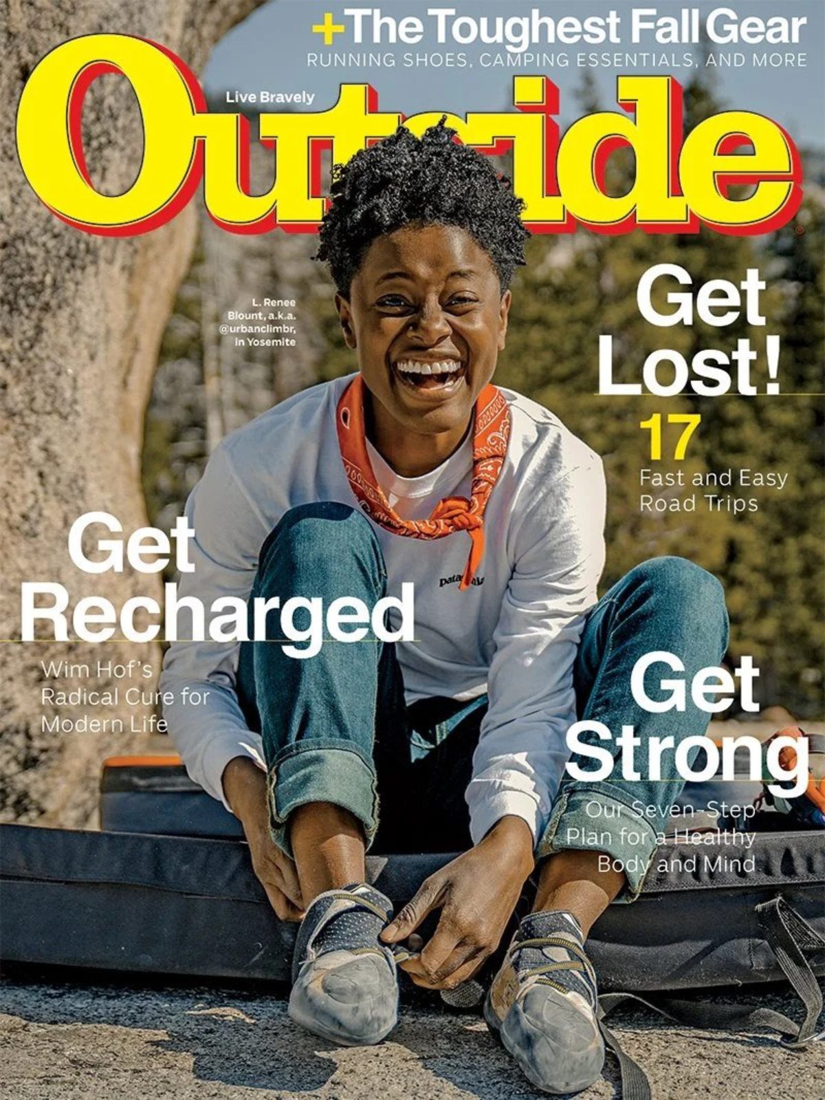 Cover of Outside Magazine featuring L. Blount