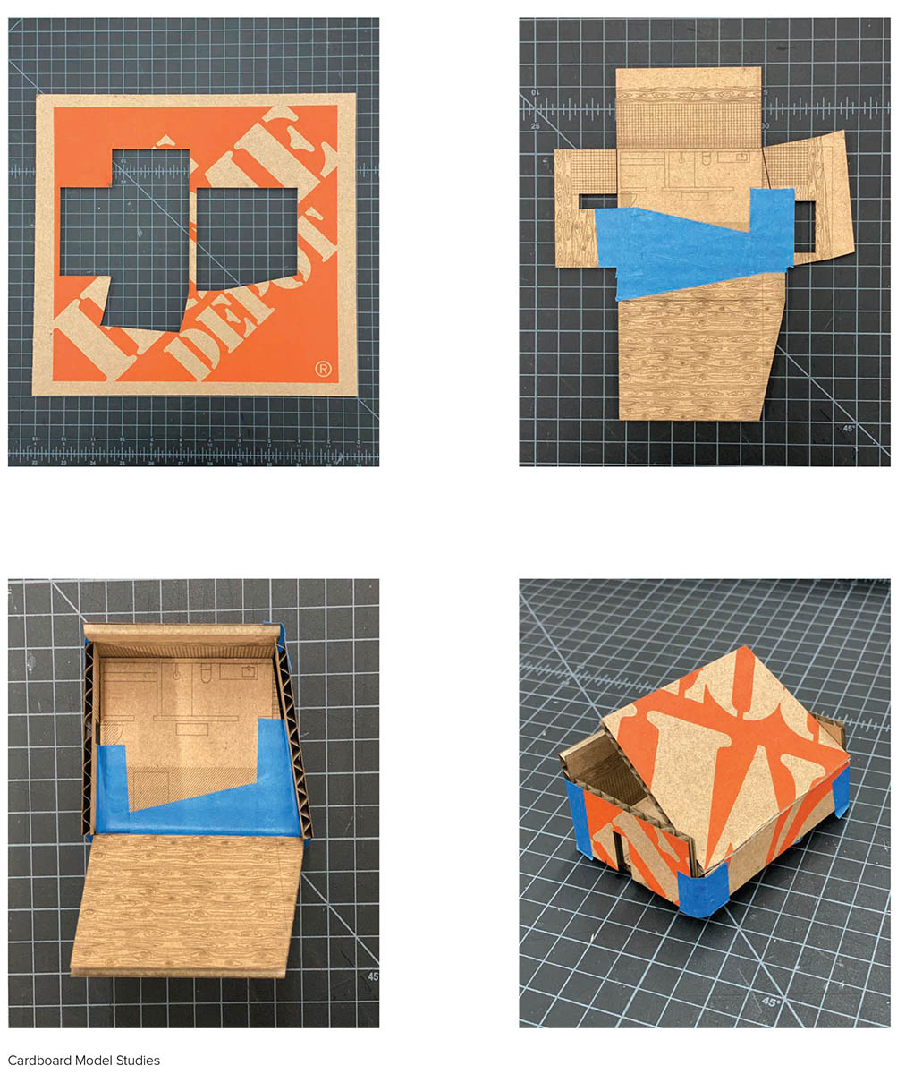 Aryan Khalighy began his tectonic experimentation with cardboard