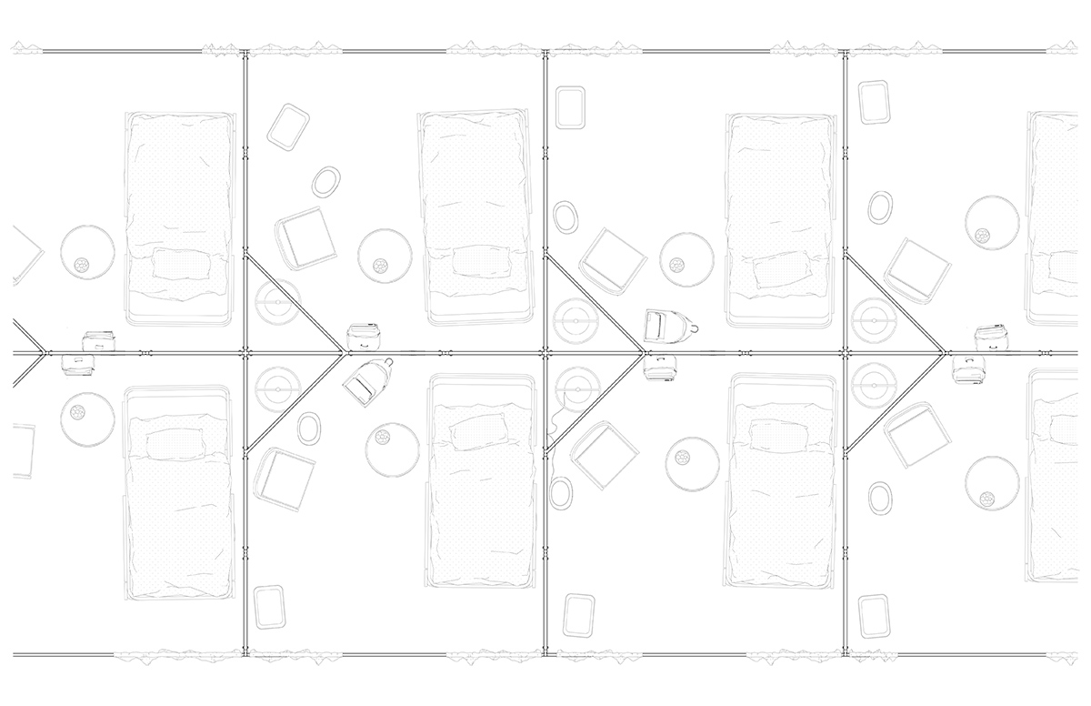 Precedent study of New York Javits field hospital