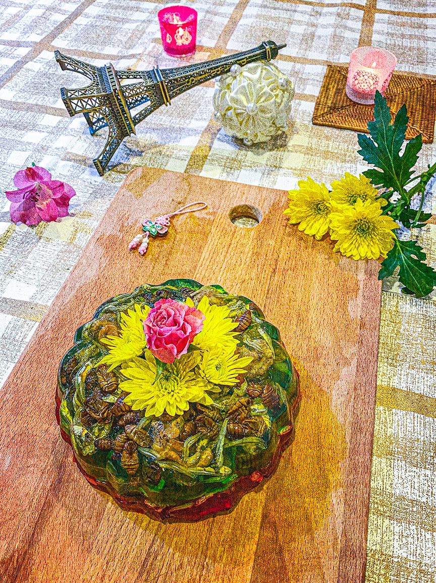 Image of food on cutting board