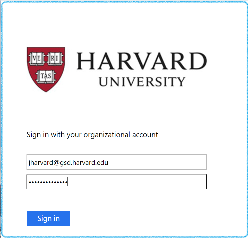 Login with HarvardKey