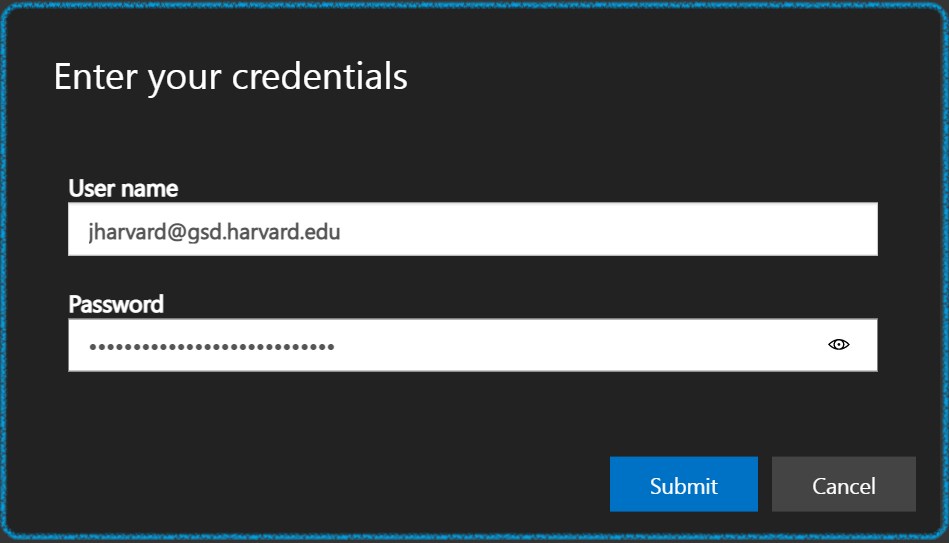 Login with your HarvardKey credentials