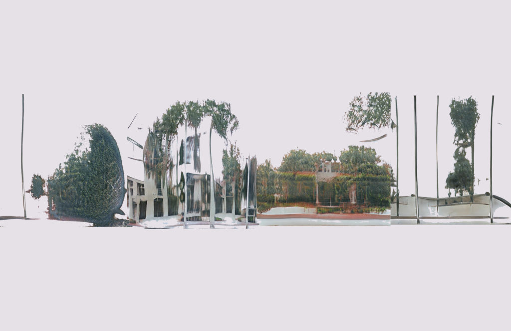 Image of edited and morphed elevation of street view