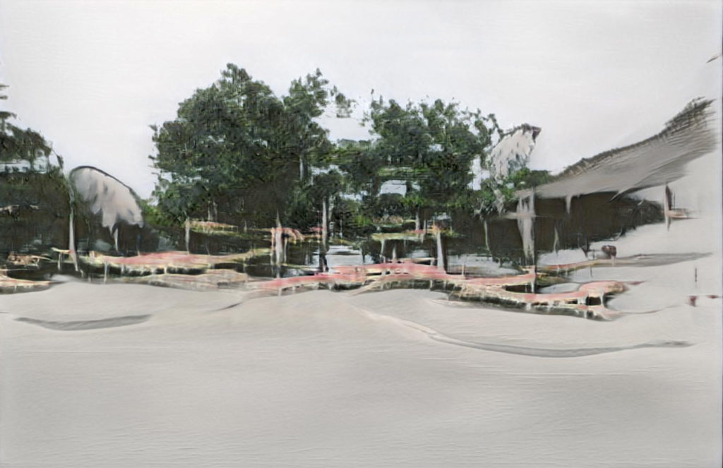 Image of edited and morphed elevation of street view
