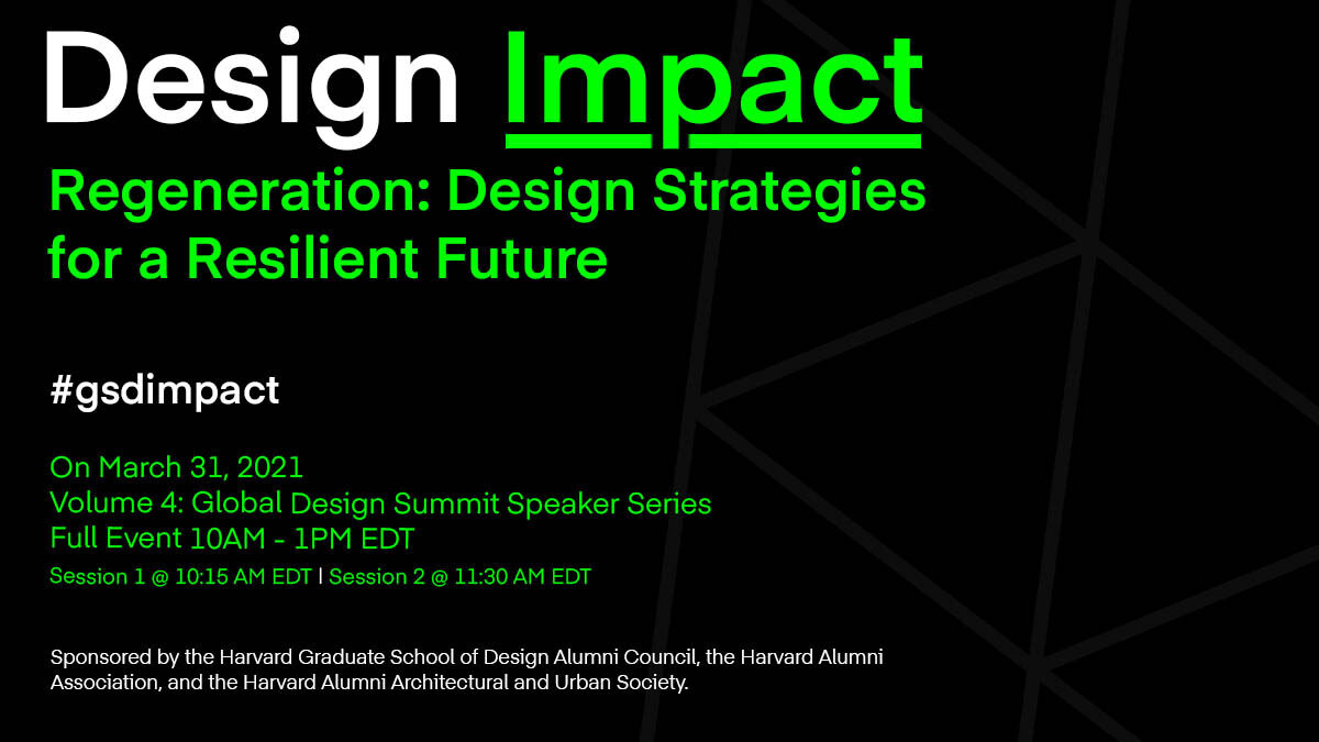 Graphic with black background and white and green text advertising the