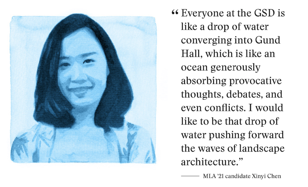 portrait of Xinyi Chen next to the quote: 