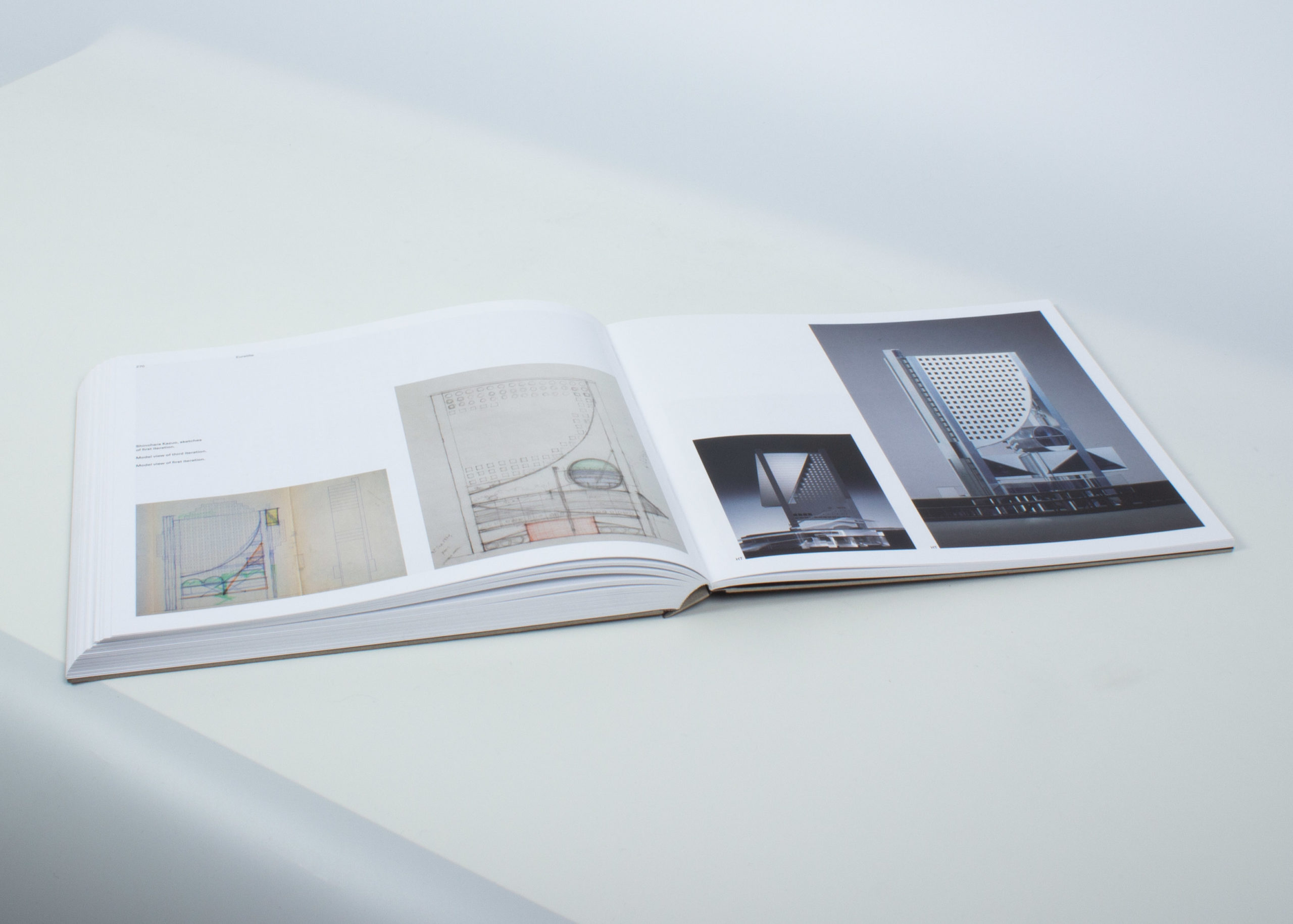 Interior of Kazuo Shinohara: Traversing the House and the City showing drawings and photographs