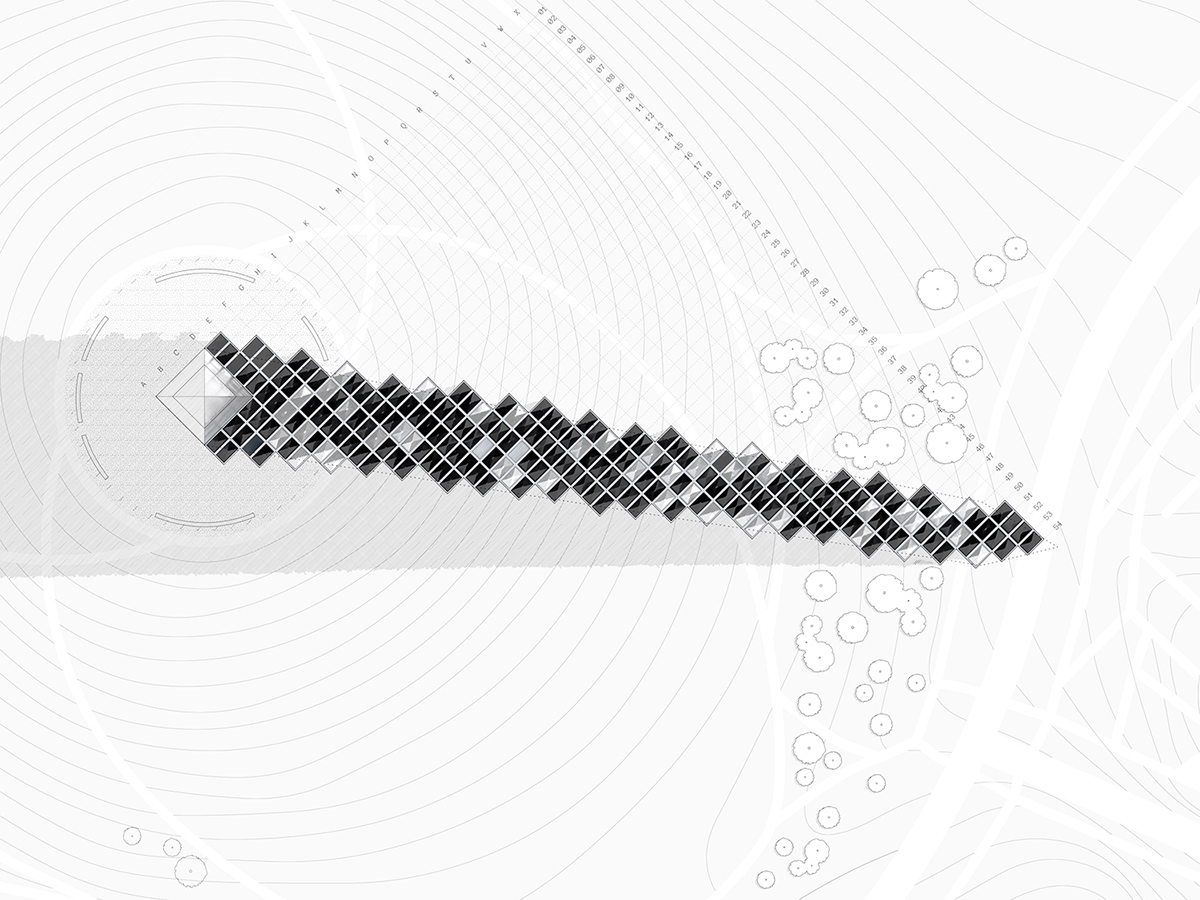 Floorplan of the counter-memorial at the National Mall.