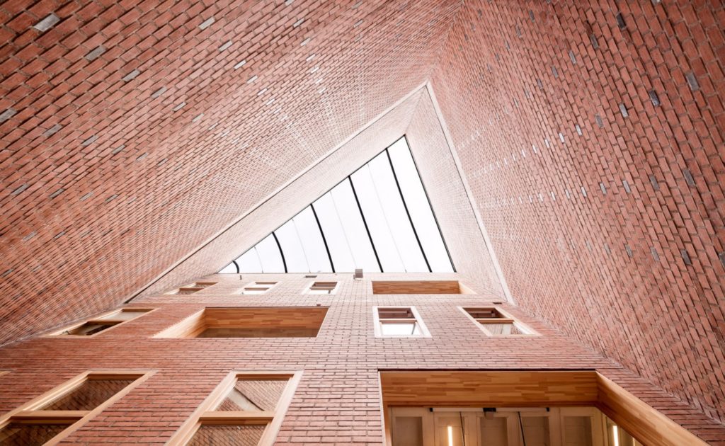 Courtyard with skylight