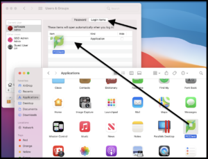 Add the application to you login items