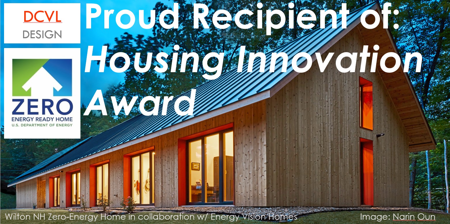 Image of house with Housing Innovation Award graphic
