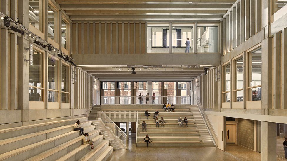 Interior courtyard space of the building.