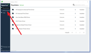 Once the driver queues are installed, click on Add Printers to install the printers you'd like to use