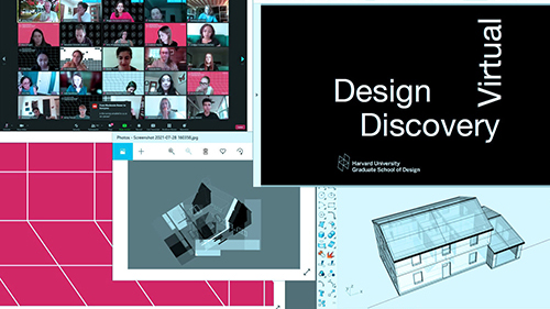 Collage of screenshots from presentations and virtual classes.