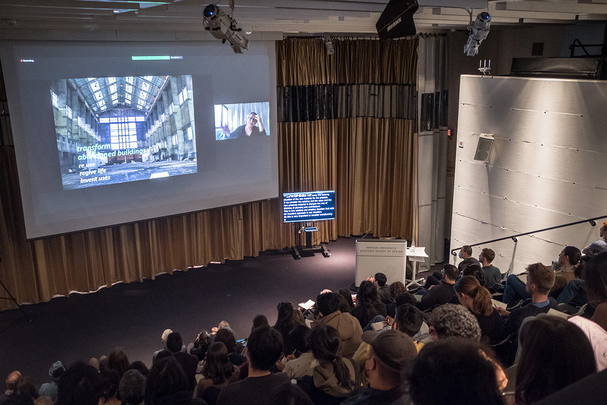 Anne Lacaton lecture in GSD