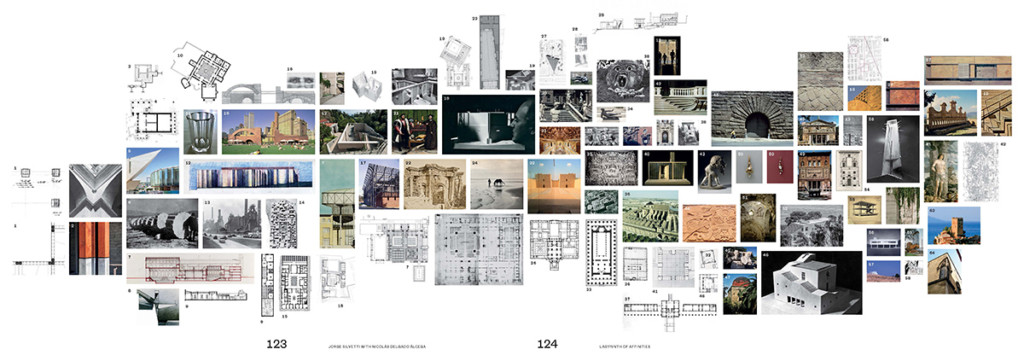 Spread large grid with reference images in Pairs 02's interview betweem Delgado and Silvetti