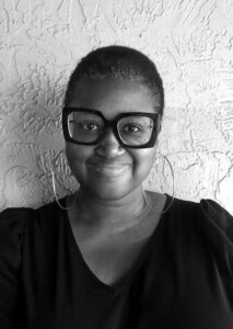 black and white headshot of Aisha S. Densmore-Bey