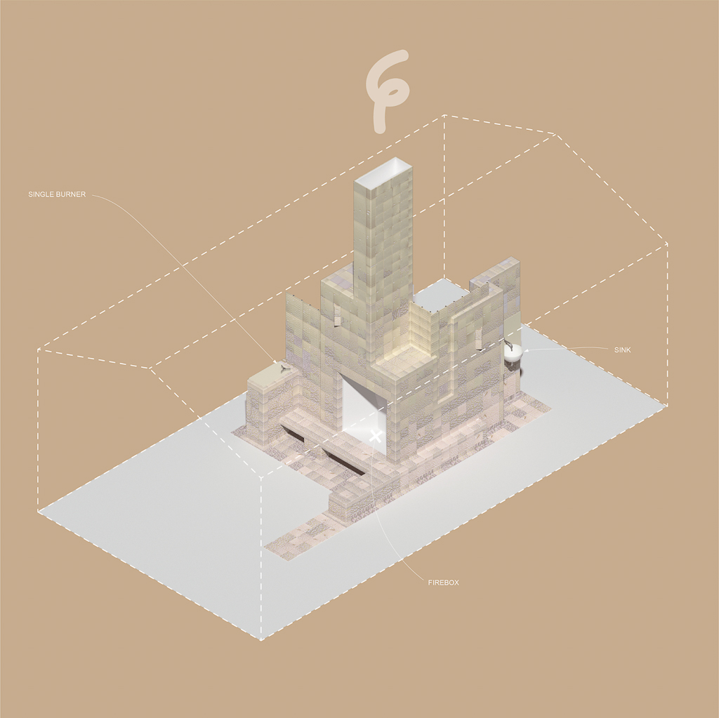 Diagrammatic drawing of housing system