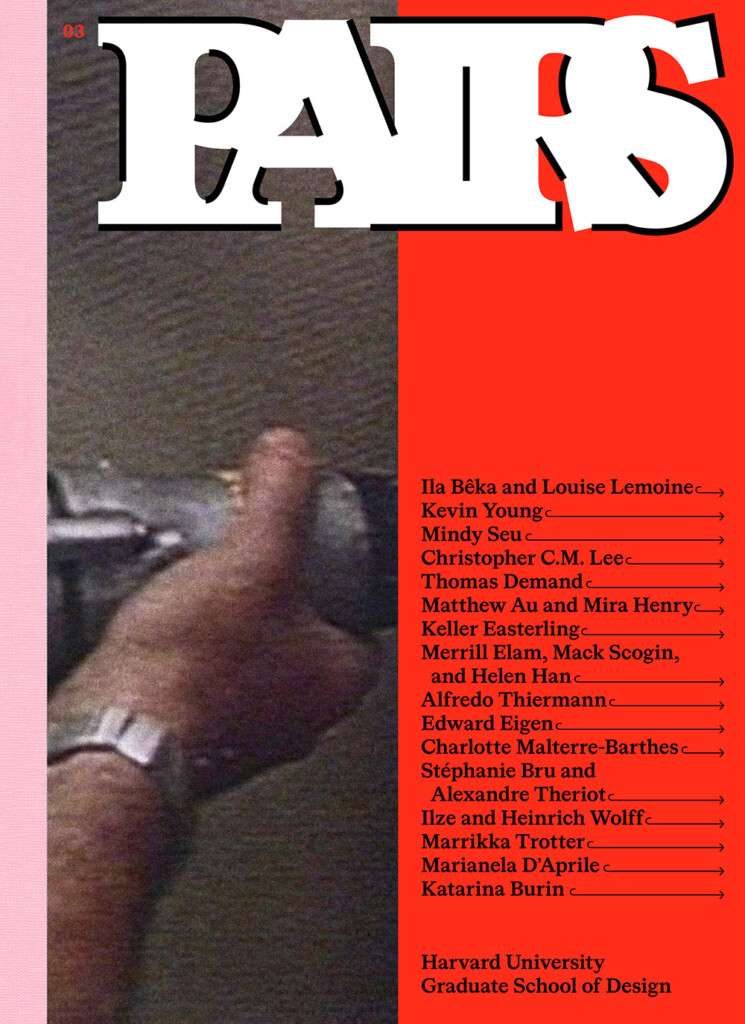 Cover image of Pairs 03 of man holding camera alongside list of contributors