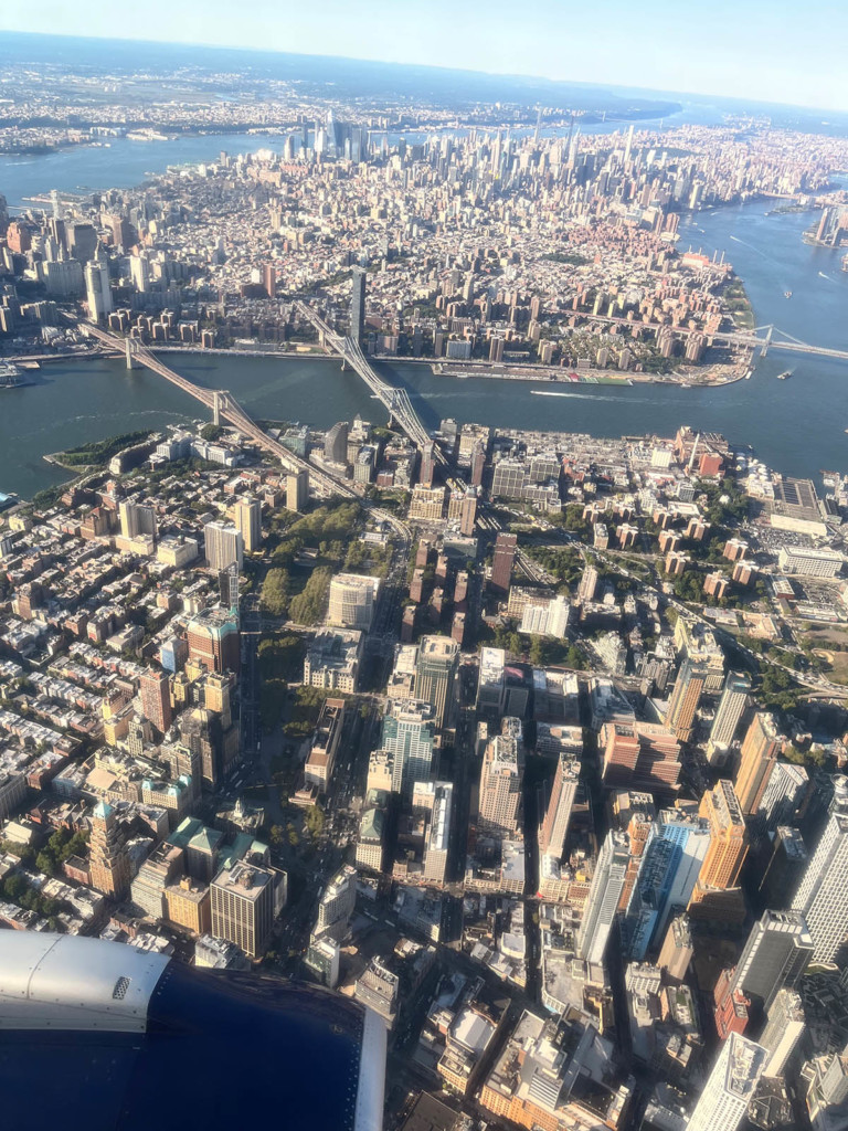 Aerial image of New York City.