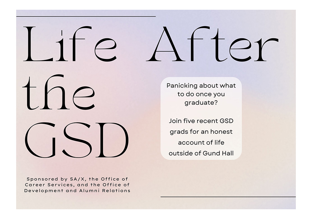 Life After the GSD in black text of pastel ombre background